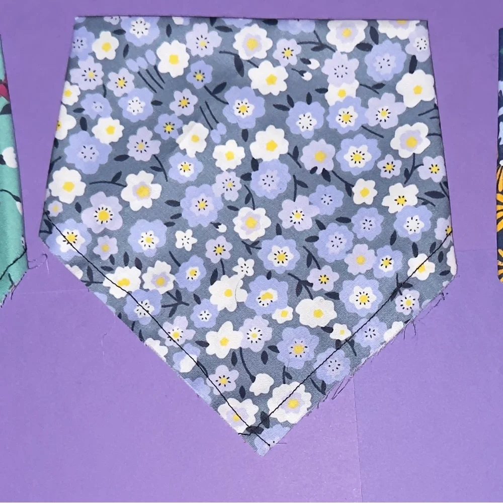 Van Gogh Inspired Dog Bandana with Cat Design